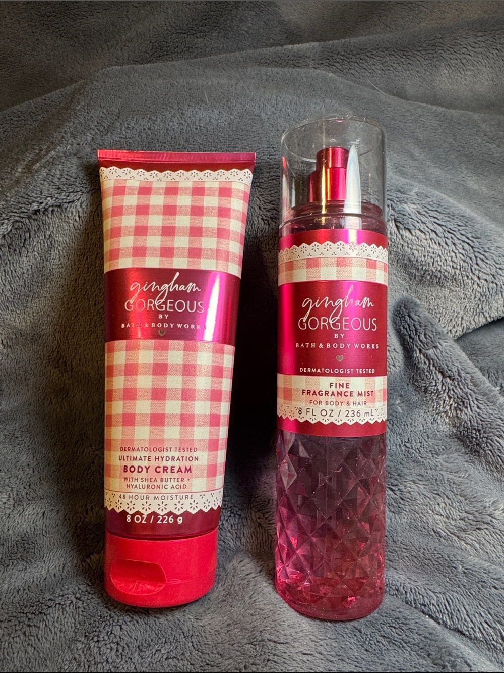 Bath & Body Works Gingham Gorgeous Body Cream & Fragrance Mist Set